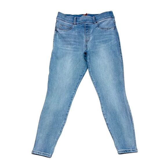 Spanx High Rise Ankle Skinny Stretch Denim Jeans Size L (12-14) EUC - Picture 2 of 12